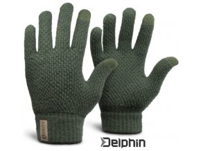 Pletené rukavice Delphin KNITY