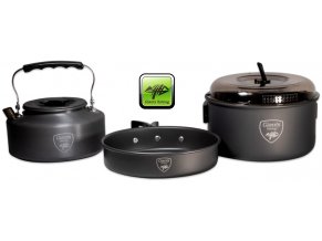 Giants Fishing sada nádobí s konvičkou 3 Piece Pan & Kettle Set