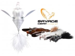Vláčecí nástraha Netopýr Savage Gear 3D Bat Albino 12,5 cm/54 g