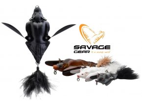Vláčecí nástraha Netopýr Savage Gear 3D Bat Black 7 cm/14 g