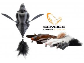 Vláčecí nástraha Netopýr Savage Gear 3D Bat Grey 12,5 cm/54 g