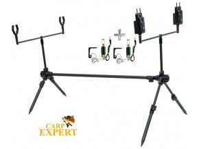 Carp Expert rybářský stojan Advancer Rodpod Kit + hlásiče záběru a swingery