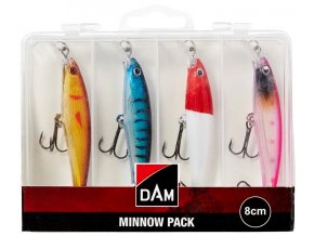 Sada woblerů DAM Minnow Pack 8 cm/8g - 4 ks