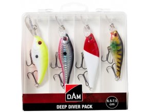 Sada woblerů DAM Diver Pack 6,5-7,5 cm/7,5-12,5 g - 4 ks