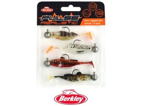 Berkley vláčecí nástrahy Pulse Realistic Pre-rigged Mix Small 4 ks