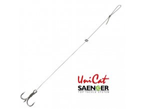 Saenger návazec na sumce Uni Cat Treble Hook Rig 100 cm