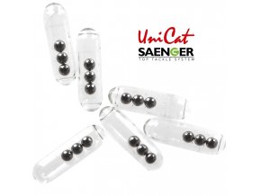 Saenger chrastítka Uni Cat Glass Rattles 5,5x26 mm - 10 ks