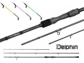 Prut Delphin Opium BlacxFEEDER 3G TechnoCORK 11 ft 330 cm/80 g + 3 špičky