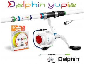Dětský rybářský set Delphin YUPIE 240 cm + 3T + 0,25 mm