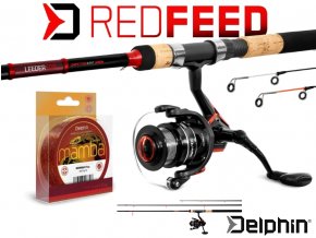 Feederový set Delphin RedFEED 360 cm + 4T + 0,23 mm