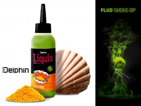 Delphin Fluo dip D SNAX LiquiX Mušle-Koření 100 ml