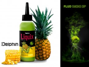 Delphin Fluo dip D SNAX LiquiX Kukuřice-Ananas 100 ml