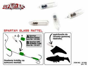 Spartan chrastítka Glass Rattel