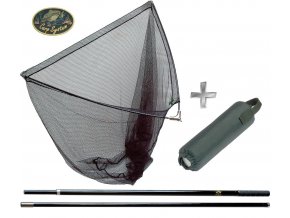 Kaprový podběrák Carp System 180 cm/100 x 100 cm + plovák