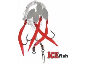 Návazec pro mořský rybolov ICE Fish trubičky A