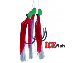 Návazec pro mořský rybolov ICE Fish gumičky A - 3 ks
