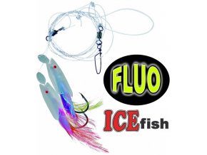 Návazec pro mořský rybolov ICE Fish ryba fólie/peří A