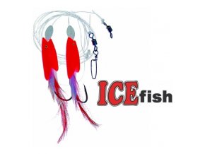 Návazec pro mořský rybolov ICE Fish ryba fólie/peří B