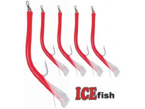 ICE Fish treskové papriky S na návazce pro mořský rybolov - 5 ks