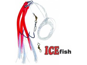 Návazec pro mořský rybolov ICE Fish trubičky s třásněmi A