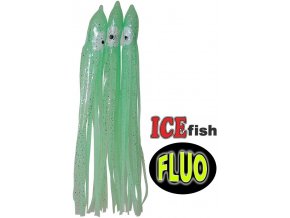 ICE Fish chobotnice na návazce pro mořský rybolov fluo - 3 ks
