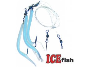 Návazec pro mořský rybolov ICE Fish trubičky s třásněmi C