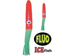 ICE Fish plovoucí chobotnice na návazce pro mořský rybolov - červená/fluo