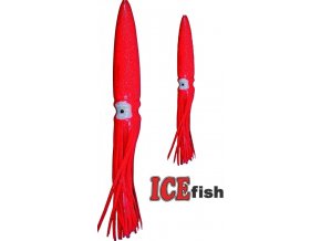 ICE Fish plovoucí chobotnice na návazce pro mořský rybolov - červená