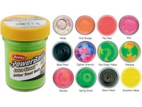 Berkley PowerBait Glitter Trout Bait těsto na pstruhy 50 g