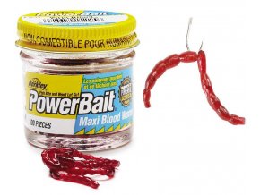 Berkley PowerBait Maxi Blood Worms patentky 100 ks