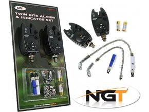 NGT sada hlásičů VX-2 Twin Bite Alarm & Indicator Set + baterie zdarma