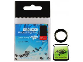 Kroužky Giants Fishing Round Rig Ring - 20 ks