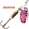Hester Fishing rotační třpytka Ospray Silver/Red Black Dots