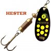 Hester Fishing rotační třpytka Ospray Black Neon Yellow Dots