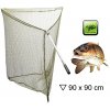 Giants Fishing podběráková hlava Carp Net Head 90x90 cm + rukojeť - AKČNÍ SET