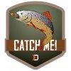 Delphin rybářská samolepka CatchME! PSTRUH