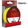 Delphin pletená šňůra HERO 4 fluo žlutá 117 m