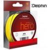 Delphin pletená šňůra HERO 4 fluo žlutá 1000 m