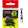 Extra Carp Barrel Swivel Safety Snap obratlíky s karabinkou - 10 ks