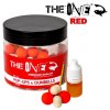 Plovoucí boilies The One Red Pop-Up & Dumbells Sausage - Strawberry 50 g + Liquid