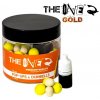 Plovoucí boilies The One Gold Pop-Up & Dumbells Scopex - Caramel 50 g + Liquid