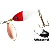 Nástraha na tlouště Wizard Chub Spinner White Red 4 cm/8 g