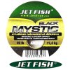 Jet Fish ztužená návazcová šňůrka Black Mystic 20 m