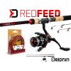 Feederový set Delphin RedFEED 360 cm + 4T + 0,23 mm