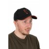 chh015 fox baseball cap blackorange main 1