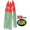 ICE Fish chobotnice na návazce pro mořský rybolov červená/fluo - 3 ks
