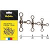 Trojcestné obratlíky Delphin Cross Line Swivel A-03 - 10 ks
