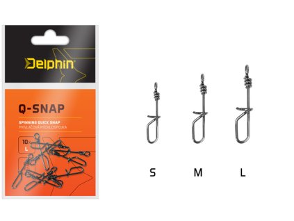 Prívlačová rýchlospojka Delphin Q-SNAP / 10ks / 0,6mm (Variant Prívlačová rýchlospojka Delphin Q-SNAP / 10ks / 0,6mm S)