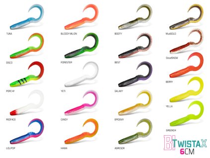 Umelá nástraha Delphin TwistaX Eeltail UVs / 5ks (Variant Umelá nástraha Delphin TwistaX Eeltail UVs / 5ks 6cm/GREENCH)