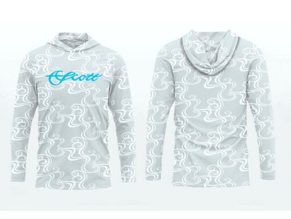 Water Pattern LS T-shirt (Farba Lt.Grey, Veľkosť L)